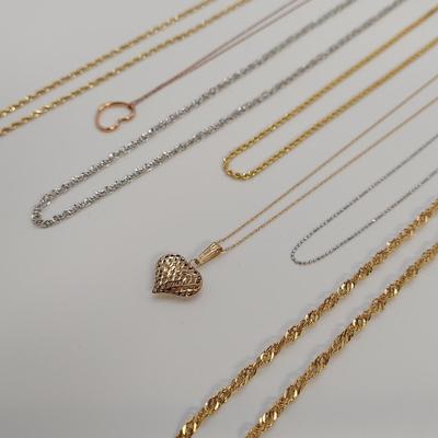 14k Gold Rope Chain Necklaces and Bracelets (B4-BBL)