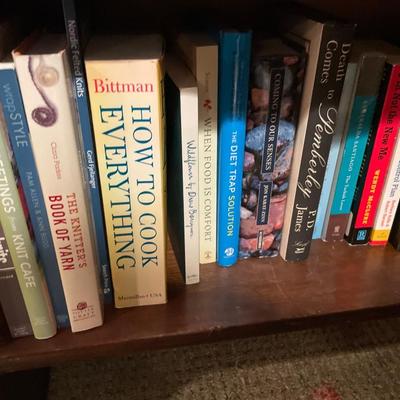 Book shelf and books