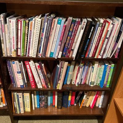 Book shelf and books