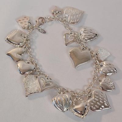 Sterling Silver Heart Jewelry (B4-BBL)