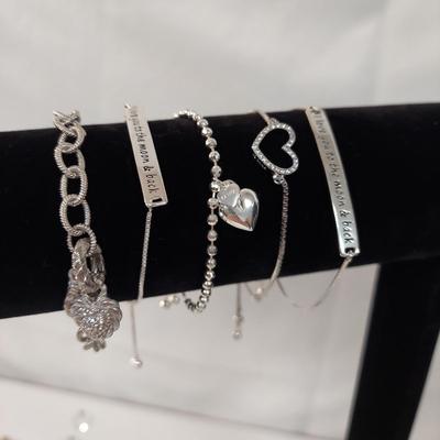 Sterling Silver Heart Jewelry (B4-BBL)