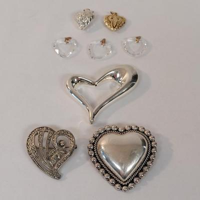 Sterling Silver Heart Jewelry (B4-BBL)
