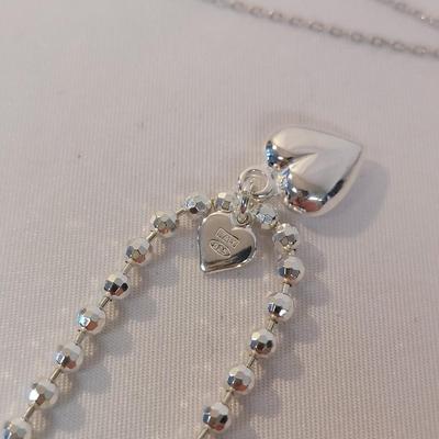 Sterling Silver Heart Jewelry (B4-BBL)