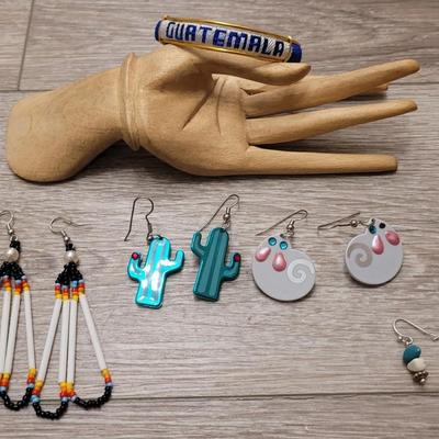 #115: Southwestern Style Jewelry, Native American Earrings and Guatemalan Bracelet