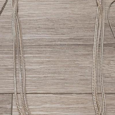 #120: Silver Tone Necklaces