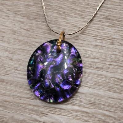 #123: Glass Pendant Necklaces