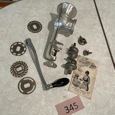 Keen Kutter grinder with recipe book