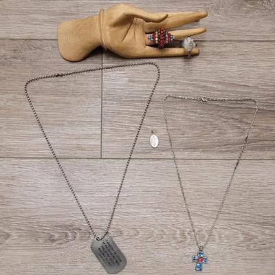 #125: Religious Necklaces, Pendants and Crystal & Stone Rings