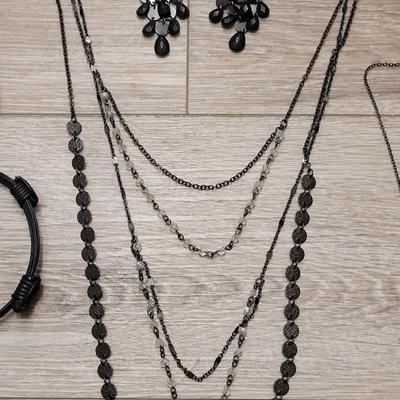 #129: Black Metallic Jewelry