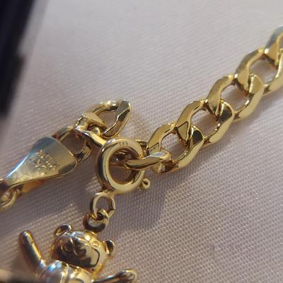 14k Gold Teddy Bear Jewelry (B4-BBL)