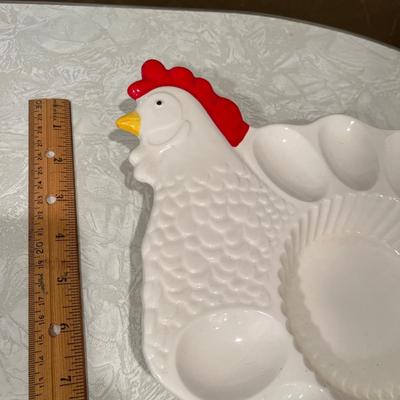 Rooster Deviled Egg plate
