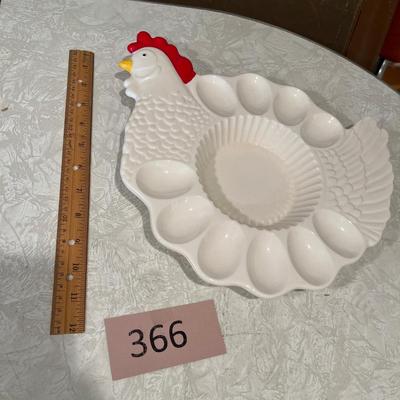 Rooster Deviled Egg plate