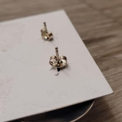 141: Navajo Sterling Silver Pottery with Feathers Earrings