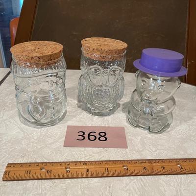 Animal Jars owl bear + more