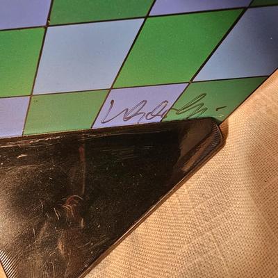 Victor Vasarely Signed Cube Art (S-JS)