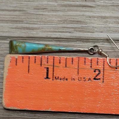 143: Sterling Silver & Turquoise Earrings