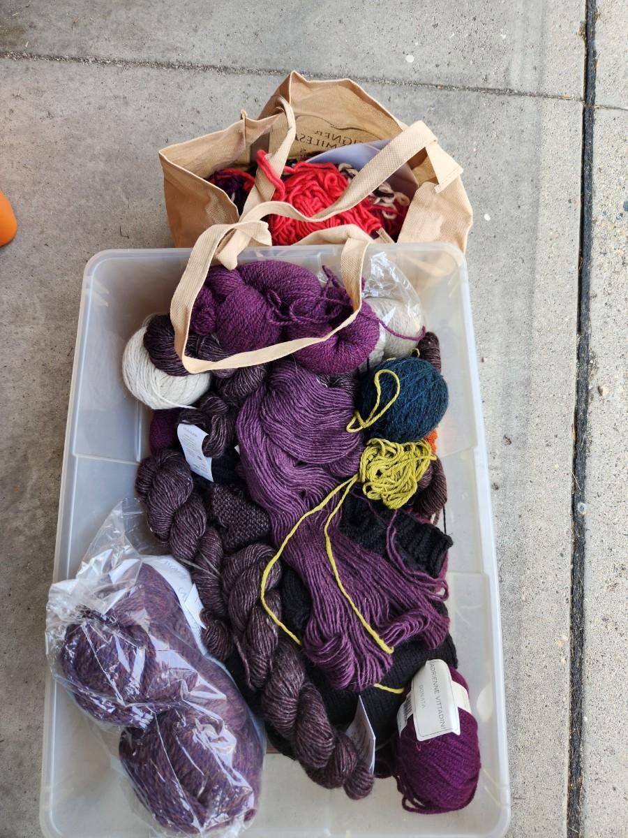 Container of yarn 1