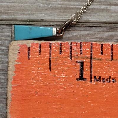 145: Sterling & Turquoise Necklace