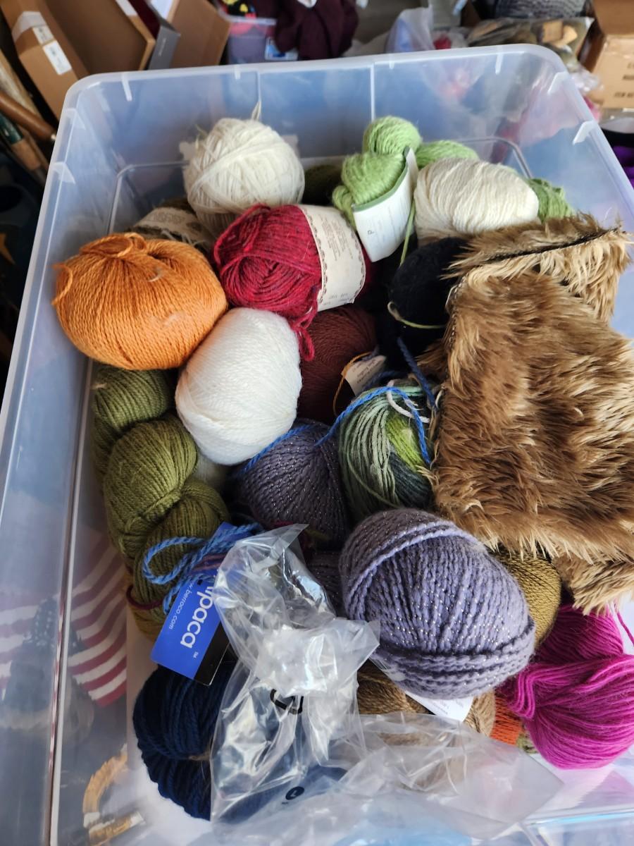 Container of yarn 4