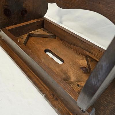 Wooden Tea Tray & Portable Bench  (M-JS)