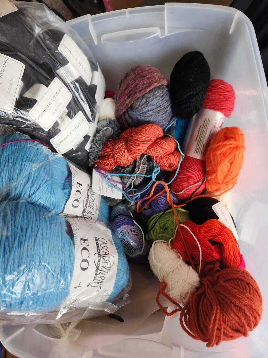 Container of yarn 5