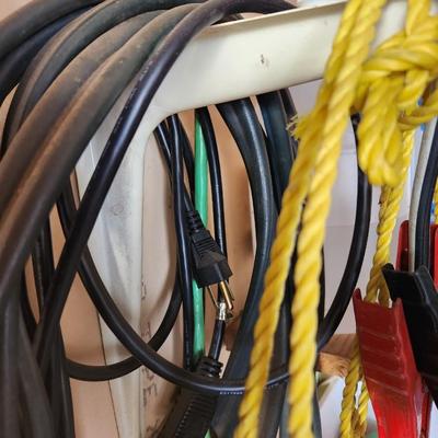 Jumper cables, extension cords, rope