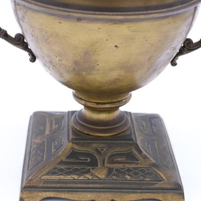 Antique Edward Miller & Co Kerosene Lamp with Art Deco Design