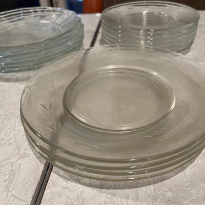 Lot of 3 sizes of crystal plates