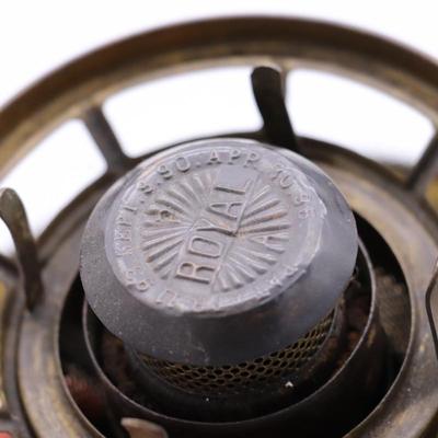 Gorgeous Art Nouveau B&H and Royal Kerosene Burner Lamp