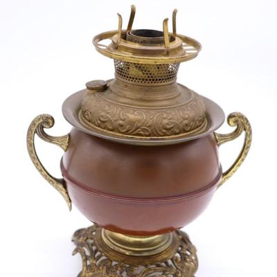 Antique Kerosene Lamp with B&H Burner