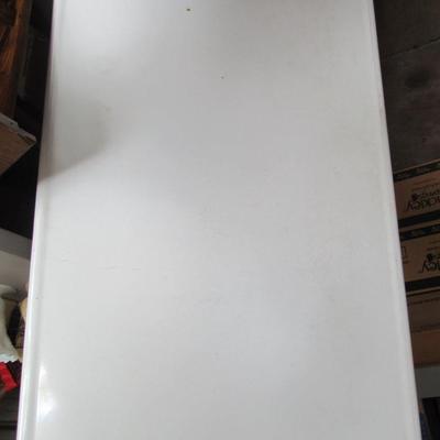 Lot 438:  Vintage White Enamel Tabletop