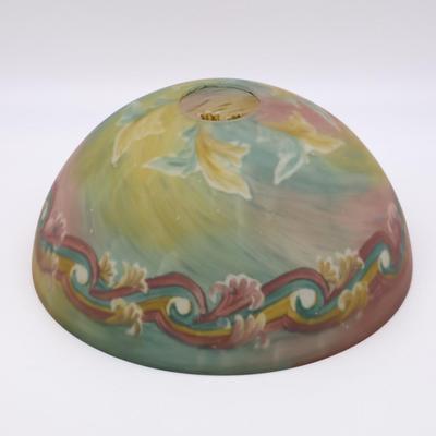 Beautiful Antique Reverse Painted Lamp Shade