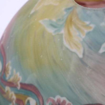 Beautiful Antique Reverse Painted Lamp Shade