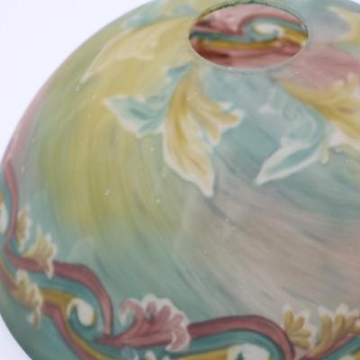Beautiful Antique Reverse Painted Lamp Shade