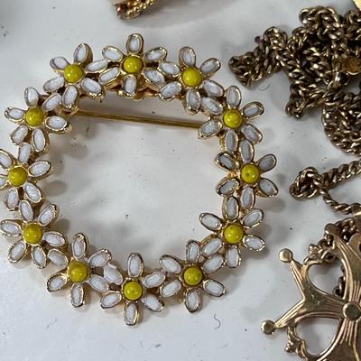 Watches, Vintage jewelry, cigar box. semi precious bead necklaces