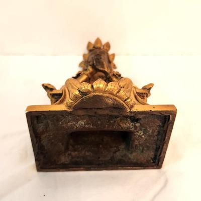 Lot #44 Vintage Gilt Brass Figure Vajrasattva