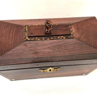 Lot #45  Antique Tea Caddy