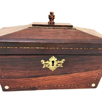 Lot #45  Antique Tea Caddy