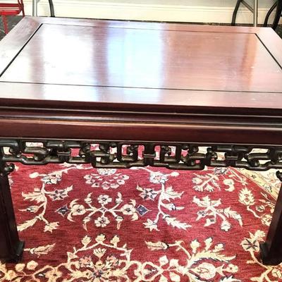 Lot #47  Vintage Coffee Table - Hong Kong - Asian Styling