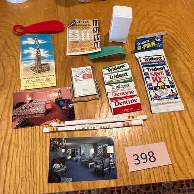 Vintage advertising items