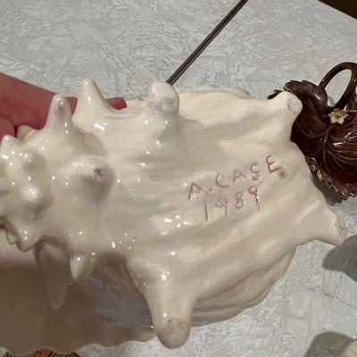 Shell planter & other