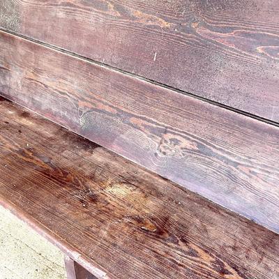 Old church pew