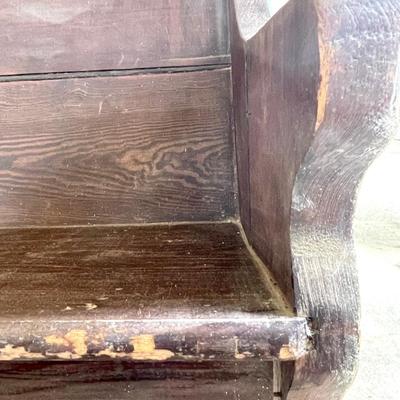 Old church pew