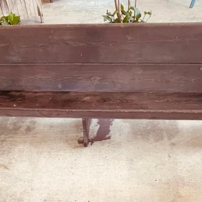 Old church pew