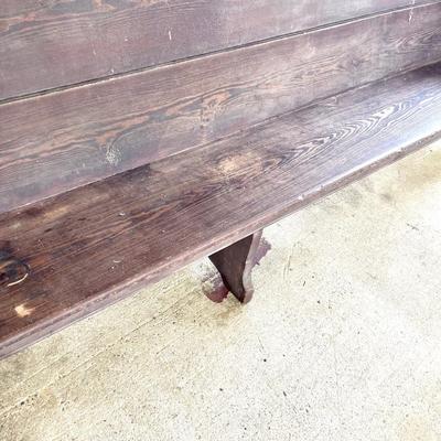 Old church pew