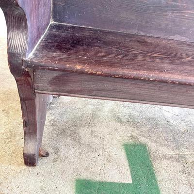 Old church pew