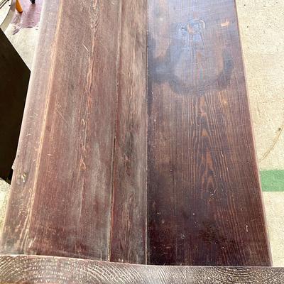 Old church pew