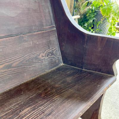 Old church pew