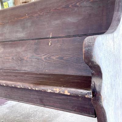Old church pew