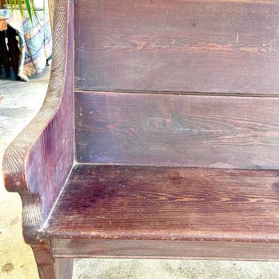 Old church pew
